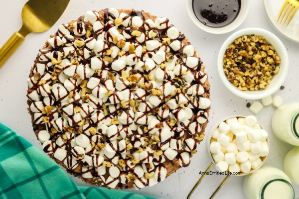 No-Bake Rocky Road Cheesecake Recipe with Chocolate & Marshmallows. Make this rich and creamy Rocky Road Cheesecake packed with chocolate, marshmallows, and crunchy nuts—an easy dessert that is perfect for any chocolate lover.