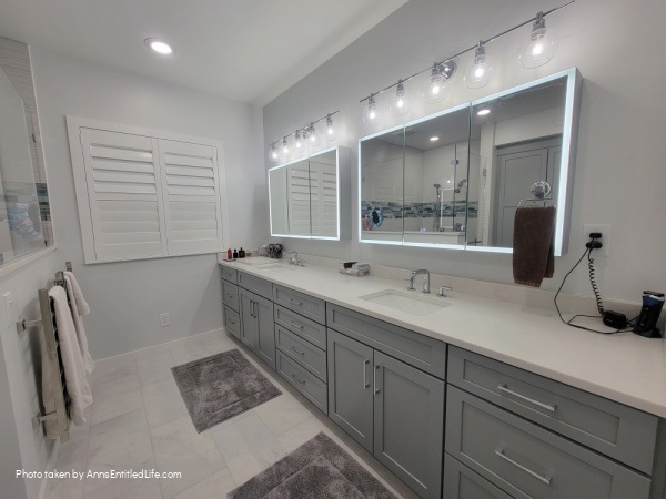 Master Bathroom Renovation: How We Transformed Our Master Bath Master Bathroom Renovation: How We Transformed Our Master Bath. The gut renovation of our 30 year old master bathroom - transformation renovation tips. This is how we upgraded our master bath adding function, style, and modern appeal to our home.