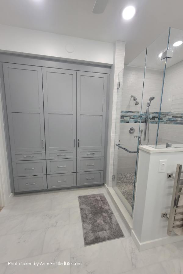 Master Bathroom Renovation: How We Transformed Our Master Bath Master Bathroom Renovation: How We Transformed Our Master Bath. The gut renovation of our 30 year old master bathroom - transformation renovation tips. This is how we upgraded our master bath adding function, style, and modern appeal to our home.