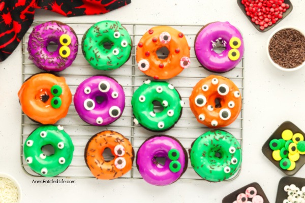 Homemade Monster Donuts Recipe for Halloween Treats. With this easy donut recipe, you can make fun and spooky monster donuts at home. Perfect for Halloween parties, these colorful treats are a hit with kids and adults alike.
