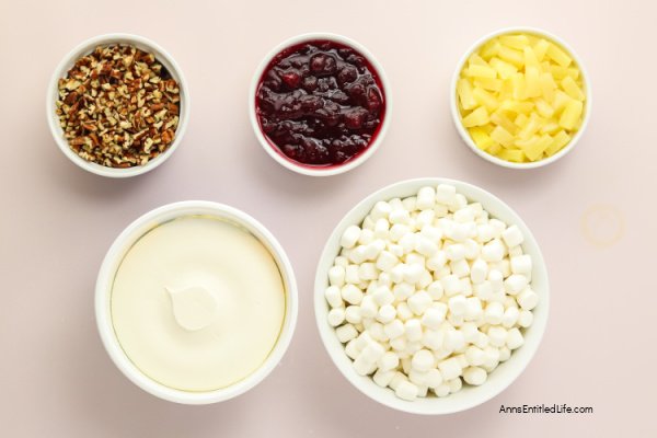 Cranberry Ambrosia Salad: Easy Holiday Recipe Cranberry Ambrosia Salad: Easy Holiday Recipe. With this simple recipe, you can make a creamy cranberry ambrosia salad. Blend tart cranberries with sweet ingredients for a refreshing, no-bake side dish perfect for gatherings!