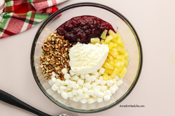Cranberry Ambrosia Salad: Easy Holiday Recipe Cranberry Ambrosia Salad: Easy Holiday Recipe. With this simple recipe, you can make a creamy cranberry ambrosia salad. Blend tart cranberries with sweet ingredients for a refreshing, no-bake side dish perfect for gatherings!