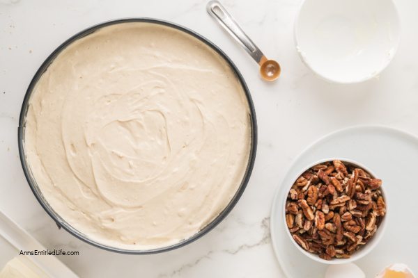 Pecan Pie Cheesecake Recipe: Creamy and Delicious Pecan Pie Cheesecake Recipe: Creamy and Delicious. Try this easy pecan pie cheesecake recipe for a delicious dessert that combines creamy cheesecake and sweet and crunchy pecan pie topping in every bite.