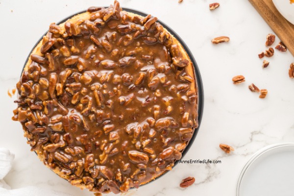 Pecan Pie Cheesecake Recipe: Creamy and Delicious Pecan Pie Cheesecake Recipe: Creamy and Delicious. Try this easy pecan pie cheesecake recipe for a delicious dessert that combines creamy cheesecake and sweet and crunchy pecan pie topping in every bite.