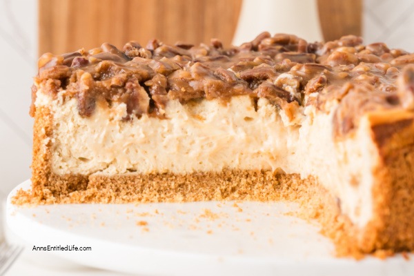 Pecan Pie Cheesecake Recipe: Creamy and Delicious Pecan Pie Cheesecake Recipe: Creamy and Delicious. Try this easy pecan pie cheesecake recipe for a delicious dessert that combines creamy cheesecake and sweet and crunchy pecan pie topping in every bite.