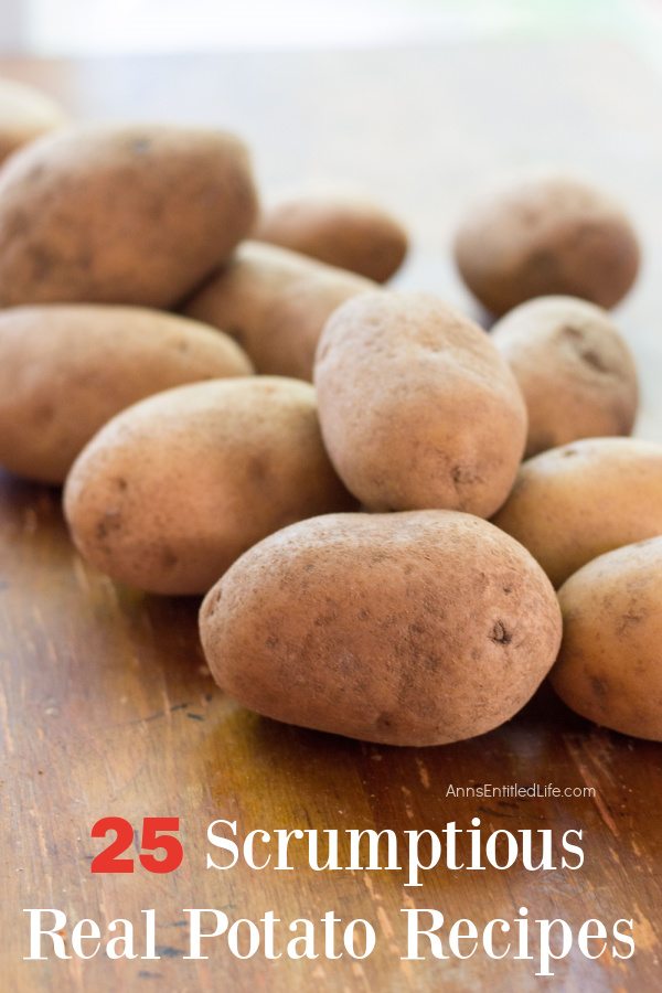 whole potatoes spread out onto a countertop