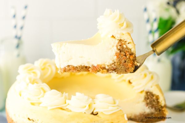 Carrot Cake Cheesecake Recipe - Moist & Creamy Dessert. This carrot cake cheesecake recipe layers moist spiced carrot cake with rich, creamy cheesecake. Topped with cream cheese frosting for the perfect Easter or anytime treat.