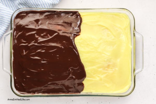 Boston Cream Pie Poke Cake Recipe - Easy & Delicious. Turn a simple cake mix into this irresistible Boston cream pie poke cake. Holes filled with creamy vanilla pudding, finished with smooth chocolate topping. Quick, make-ahead dessert everyone loves.