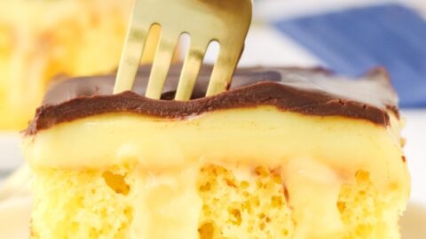 Boston Cream Pie Poke Cake Recipe - Easy & Delicious
