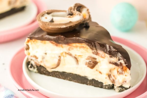 No-Bake Creme Eggs Cheesecake Recipe No-Bake Creme Eggs Cheesecake Recipe. This is a simple no-bake chocolate crème eggs cheesecake with chocolate crust, smooth cream cheese layer and embedded crème eggs. Perfect Easter treat using delicious ingredients for a decadent dessert everyone loves.