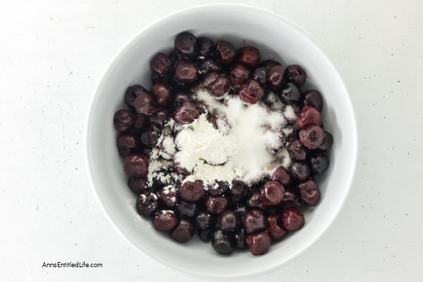Easy Cherry Crisp Recipe (Made with Frozen Cherries). This easy-to-make cherry crisp recipe uses frozen cherries and a splash of bourbon for rich flavor under a crisp oat topping. Simple to prepare and ready in about an hour, this is a delicious dessert.