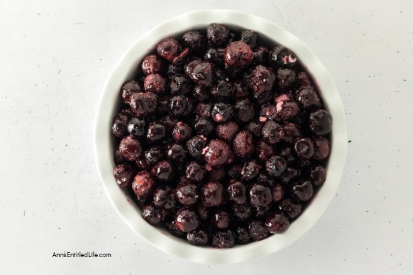 Easy Cherry Crisp Recipe (Made with Frozen Cherries). This easy-to-make cherry crisp recipe uses frozen cherries and a splash of bourbon for rich flavor under a crisp oat topping. Simple to prepare and ready in about an hour, this is a delicious dessert.