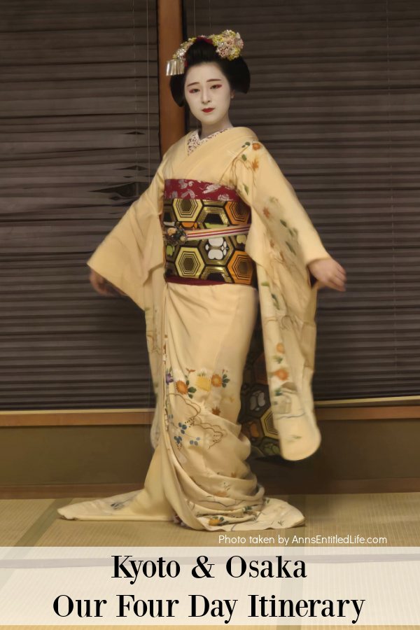 Kyoto & Osaka: Our Four Day Itinerary A geiko during a performance in Kyoto, Japan