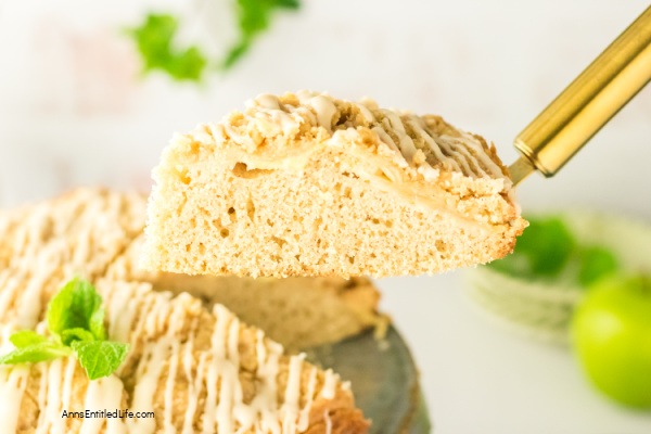 Irish Apple Cake Recipe | Easy, Moist, Spiced Apple Cake with Whiskey Glaze. Discover this Irish Apple Cake recipe; a moist, tender farmhouse classic packed with tart apples, warm spices, crunchy struesel topping completed with a whiskey glaze. Perfect for tea time or any cozy gathering.